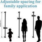 Shower Slide Bar with 6 Modes Head Set