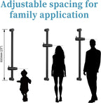 Shower Slide Bar with 6 Modes Head Set