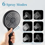 Shower Slide Bar with 6 Modes Head Set