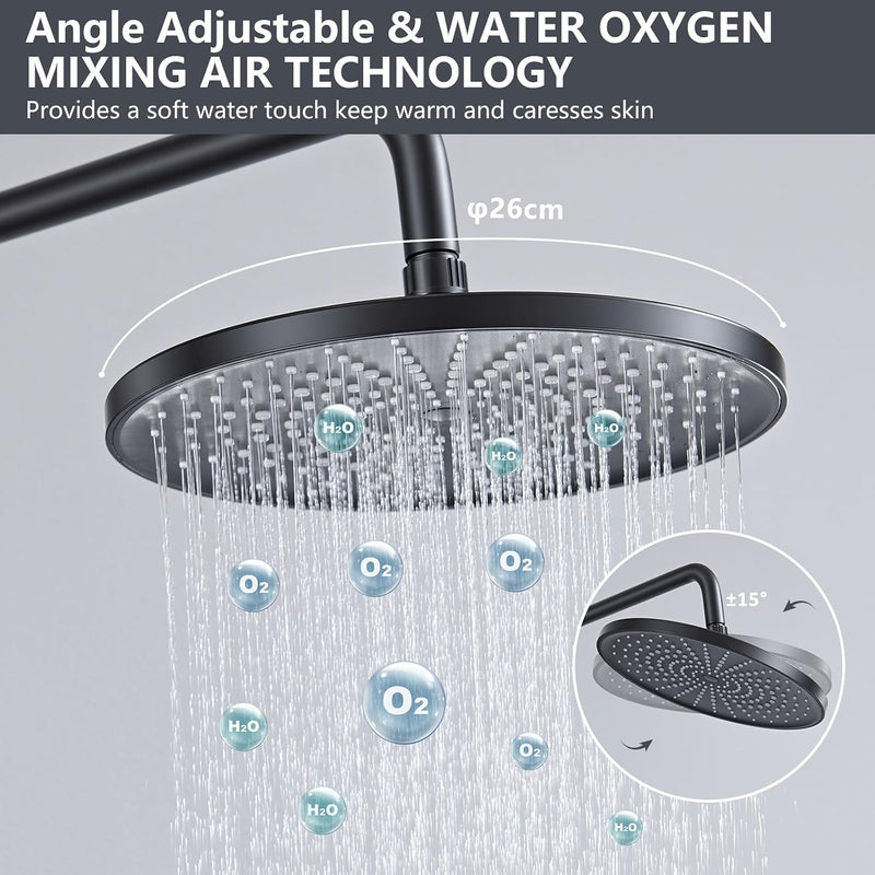 Shower System No-Thermostatic with 26CM Round Rain Head