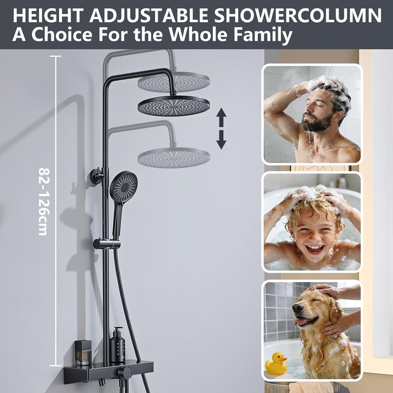 Shower System No-Thermostatic with 26CM Round Rain Head