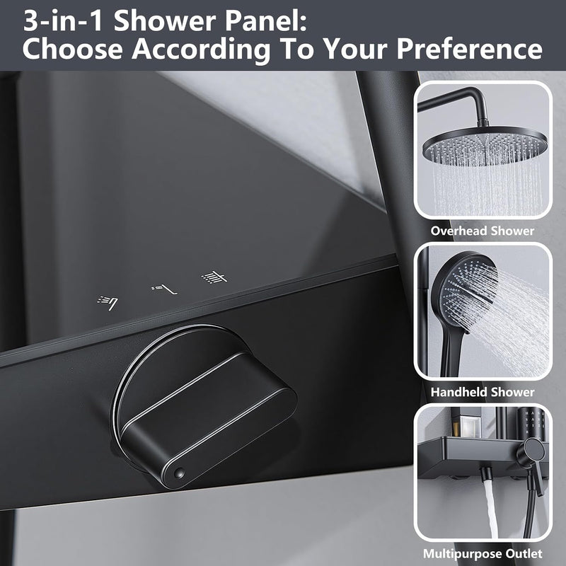 Shower System No-Thermostatic with 26CM Round Rain Head