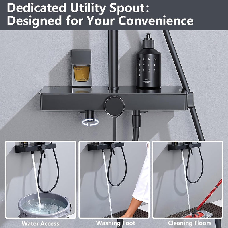 Shower System No-Thermostatic with 26CM Round Rain Head
