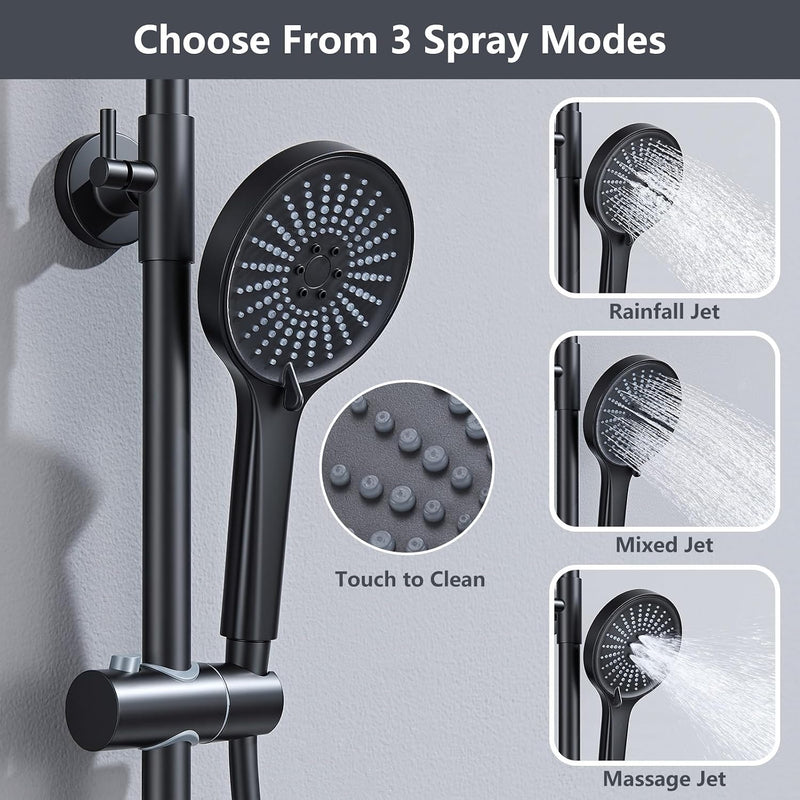 Shower System No-Thermostatic with 26CM Round Rain Head