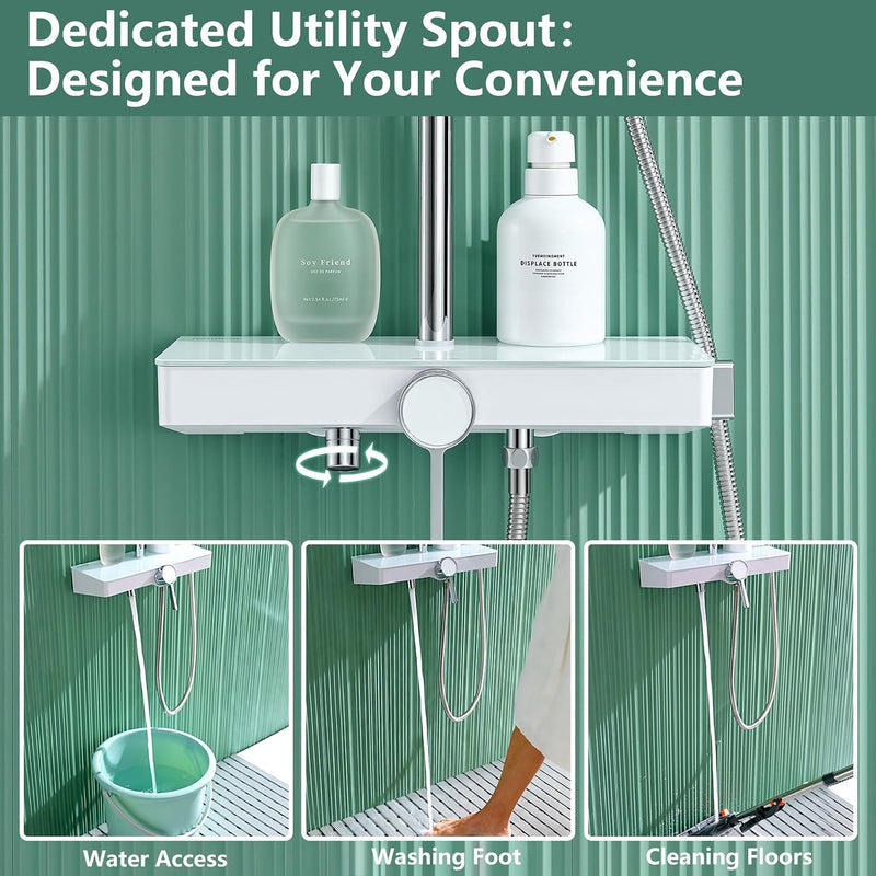 Shower System No-Thermostatic with 26CM Round Rain Head