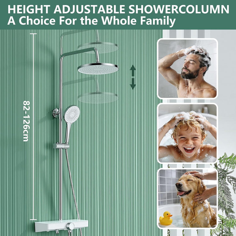 Shower System No-Thermostatic with 26CM Round Rain Head