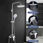 Shower System with Diverter Mixer Set 8” Square