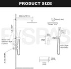 Shower System with Rain Handheld Wall Mounted Mixer