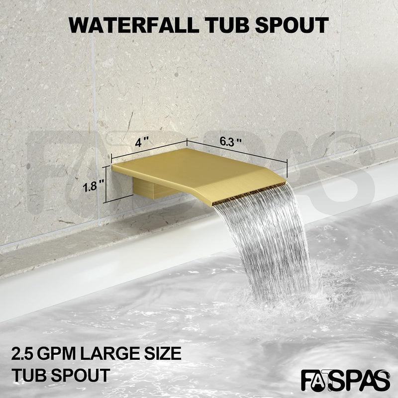 Shower System with Rain Handheld Wall Mounted Mixer