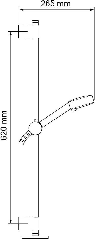 Showers Beat Fittings Kit with Shower Head 1.25m