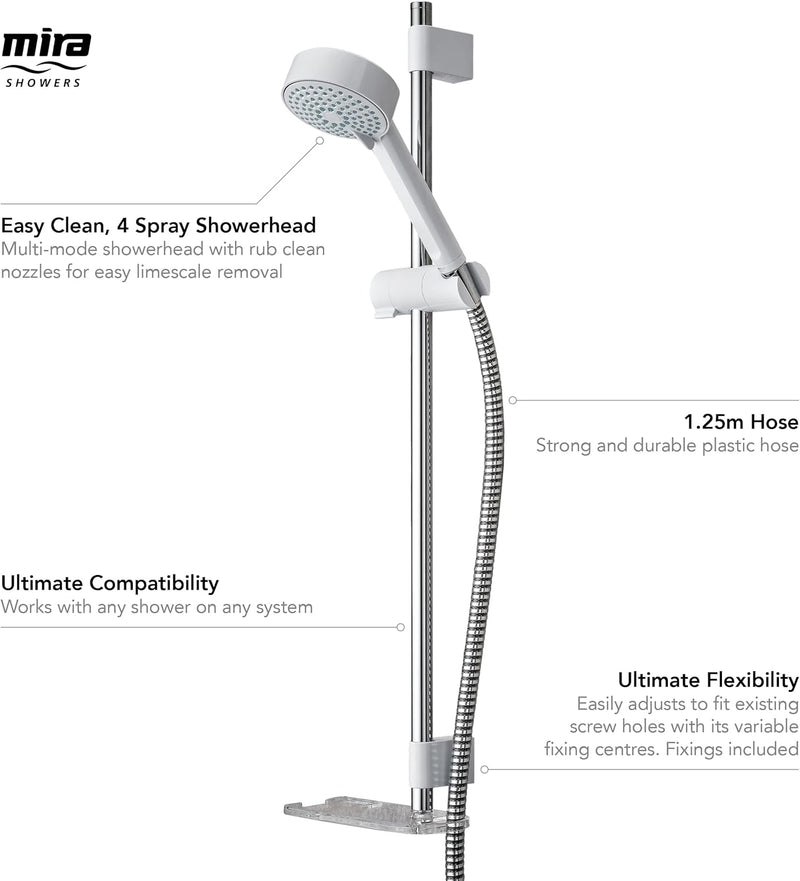 Showers Beat Fittings Kit with Shower Head 1.25m