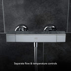 Showers Honesty Mixer Shower Ev Square Bar Valve