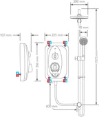 Showers Jump Electric Shower 10.8KW Chrome 1..012
