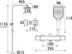Shxdivctff C Craze Safetouch Rigid Riser Bar Mixer