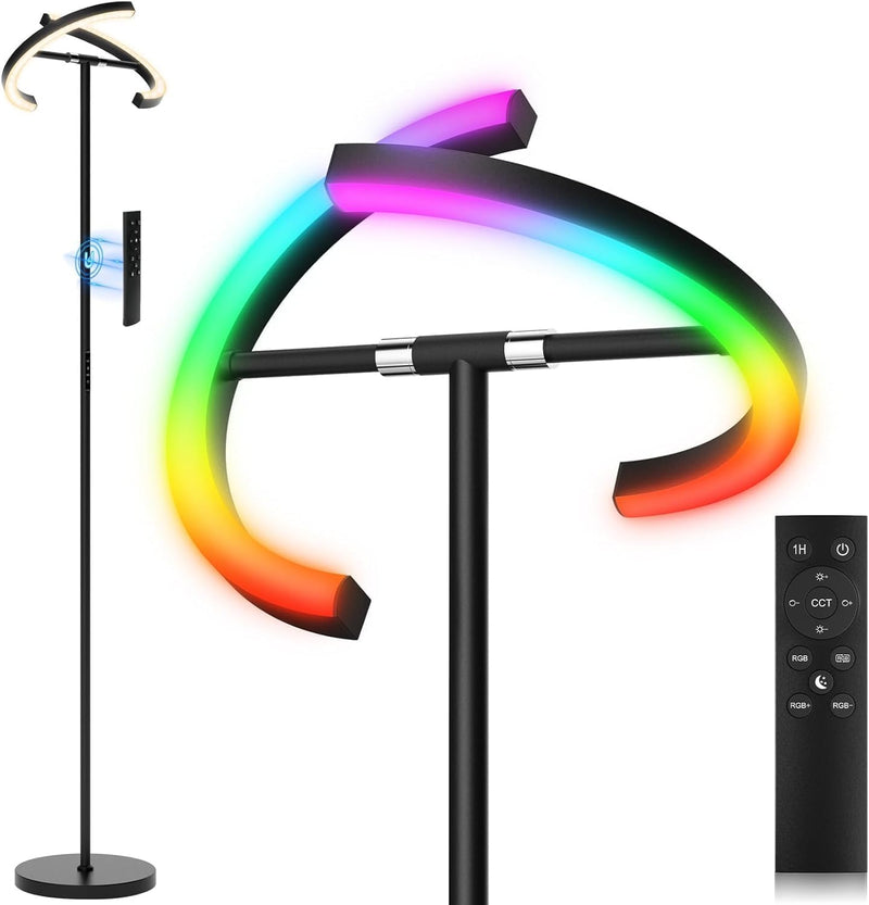 Floor Lamp Colour Changing Standing Modern Stepless Dimmable