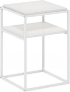 Side Table 2-Tier Stackable Metal Frame
