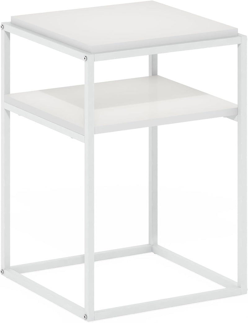 Side Table 2-Tier Stackable Metal Frame