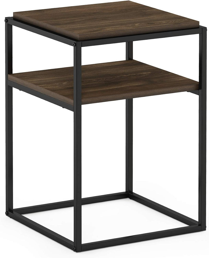 Side Table 2-Tier Stackable Metal Frame