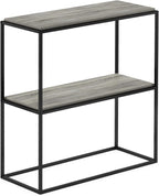 Side Table 2-Tier Stackable Metal Frame