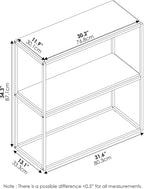 Side Table 2-Tier Stackable Metal Frame