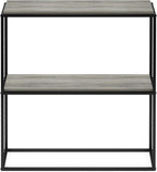 Side Table 2-Tier Stackable Metal Frame