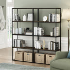 Side Table 2-Tier Stackable Metal Frame