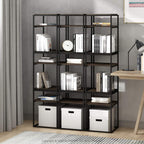 Side Table 2-Tier Stackable Metal Frame