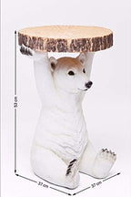 Side Table Animal Tiger Motif Gift Idea Round