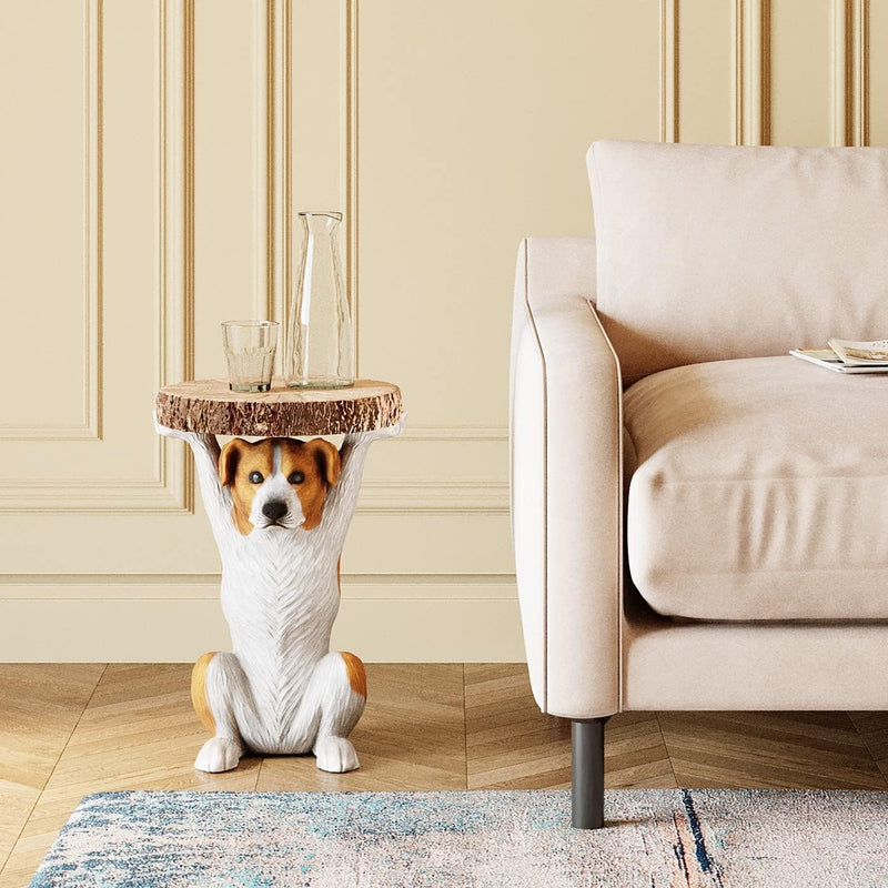 Side Table Animal Tiger Motif Gift Idea Round