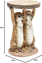 Side Table Animal Tiger Motif Gift Idea Round