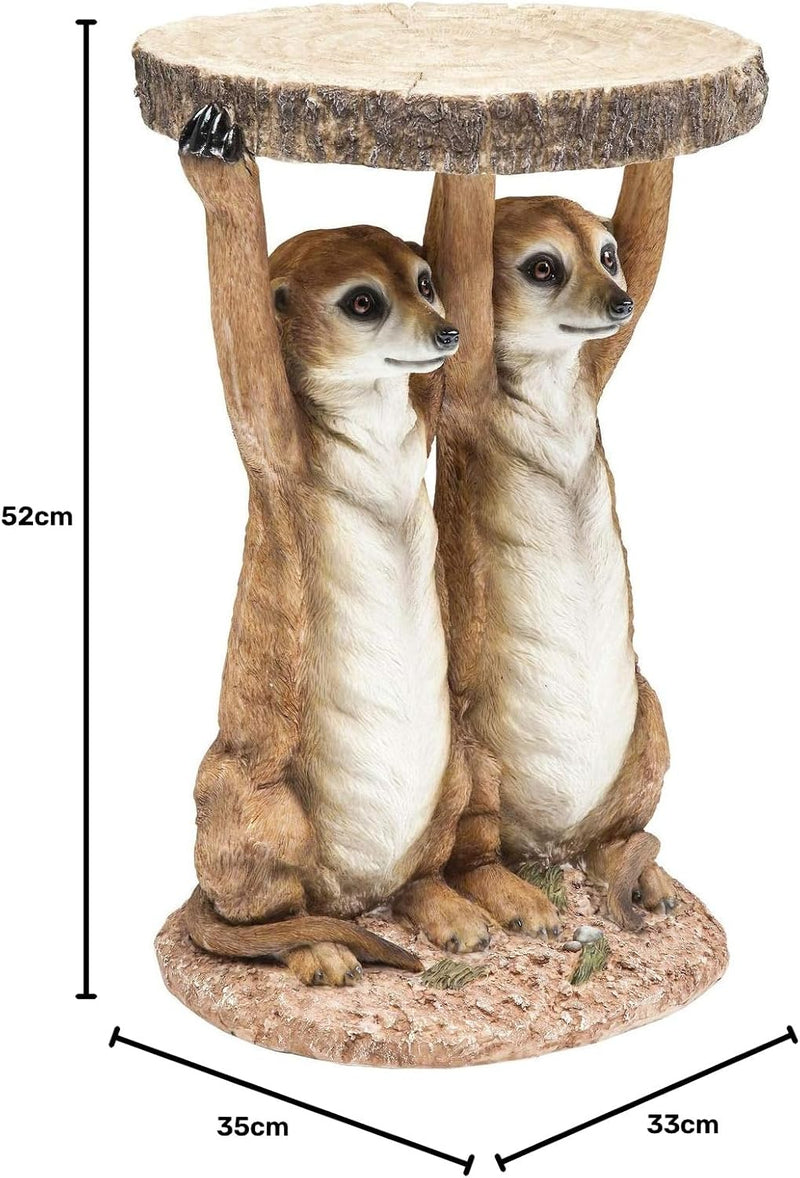 Side Table Animal Tiger Motif Gift Idea Round