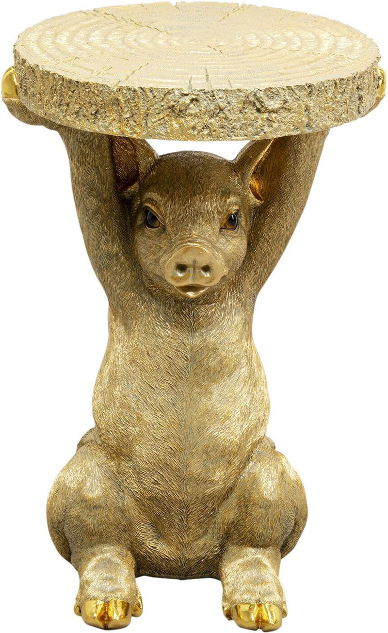 Side Table Animal Tiger Motif Gift Idea Round