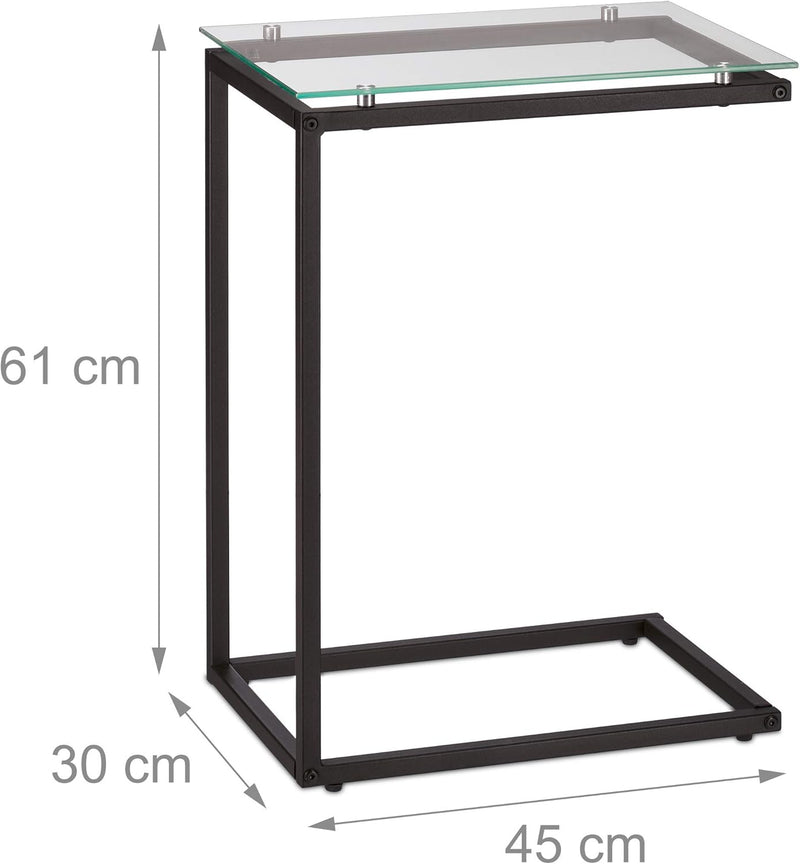 Side Table C-Shape Industrial Design