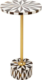 Side Table Domero Geo 25CM Diameter Round Wood