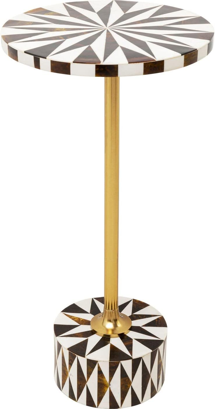 Side Table Domero Geo 25CM Diameter Round Wood