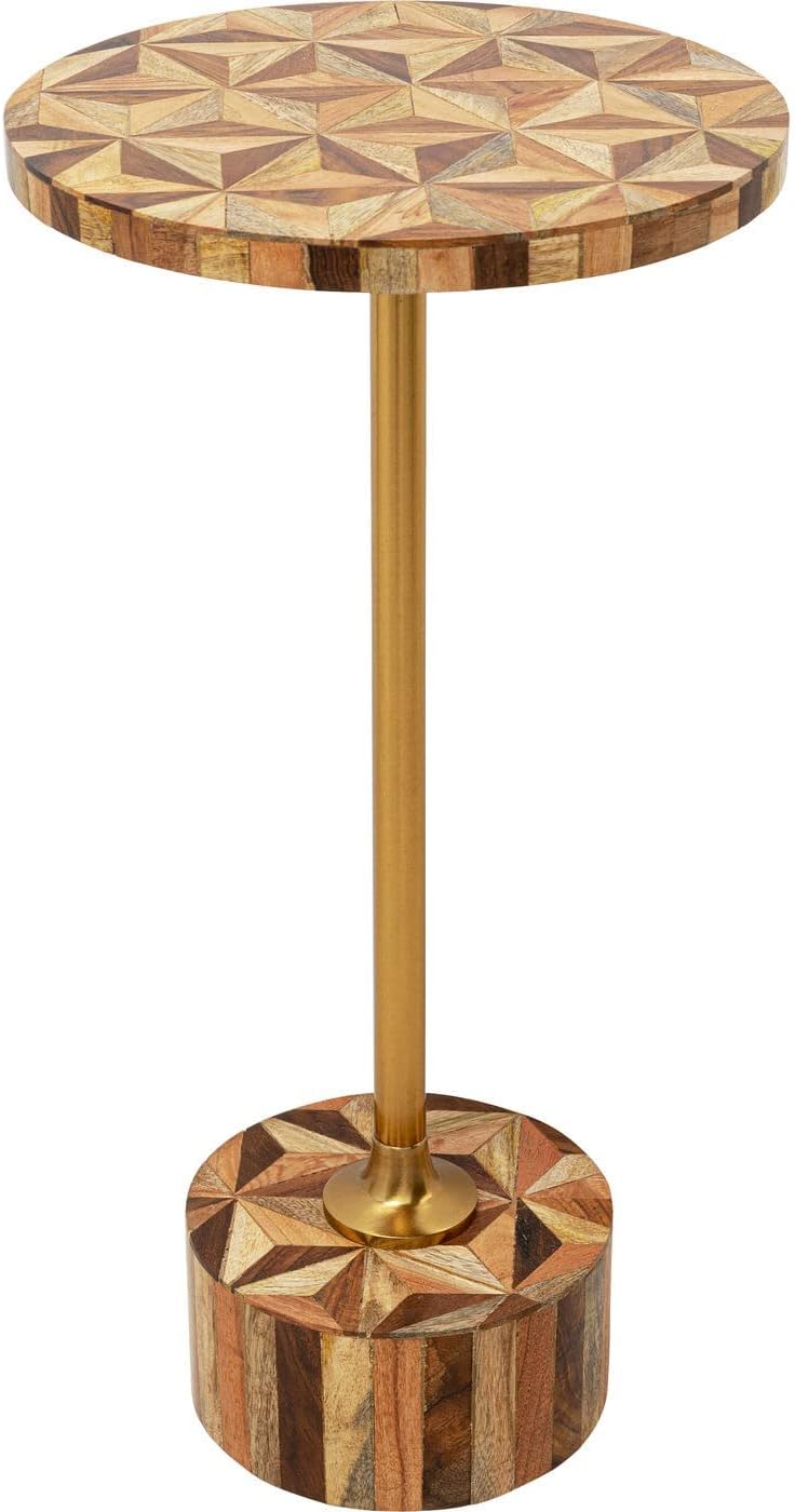Side Table Domero Geo 25CM Diameter Round Wood