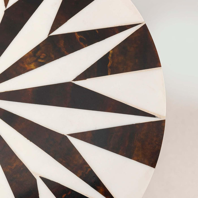 Side Table Domero Geo 25CM Diameter Round Wood