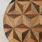 Side Table Domero Geo 25CM Diameter Round Wood