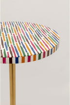Side Table Domero Geo 25CM Diameter Round Wood