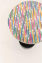 Side Table Domero Geo 25CM Diameter Round Wood