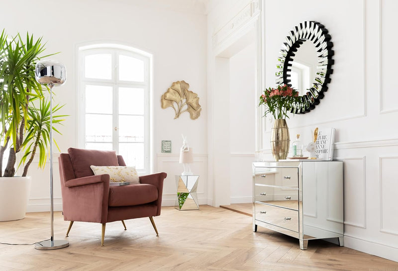 Side Table Luxury Triangle 54x32x32CM Accent Sofa