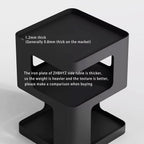 Side Table Modern End with Storage Metal Bedside
