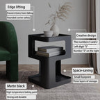 Side Table Modern End with Storage Metal Bedside
