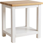 Side Table Painted Sofa with Oak Top Wooden