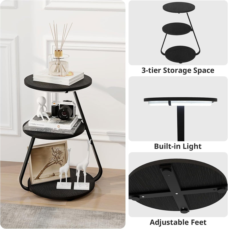 Side Table Small Round Coffee