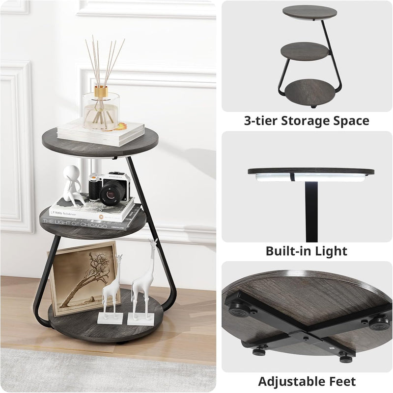 Side Table Small Round Coffee