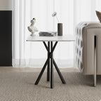 Side Table Small Stone Marble Coffee Living Room