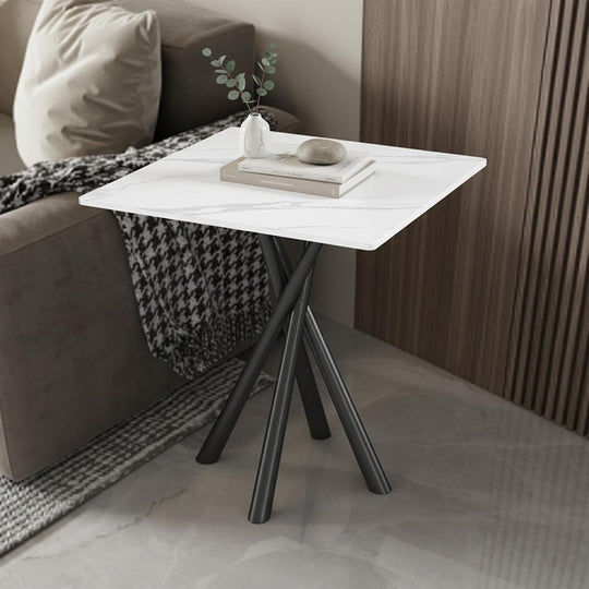 Side Table Small Stone Marble Coffee Living Room
