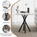 Side Table Small Stone Marble Coffee Living Room