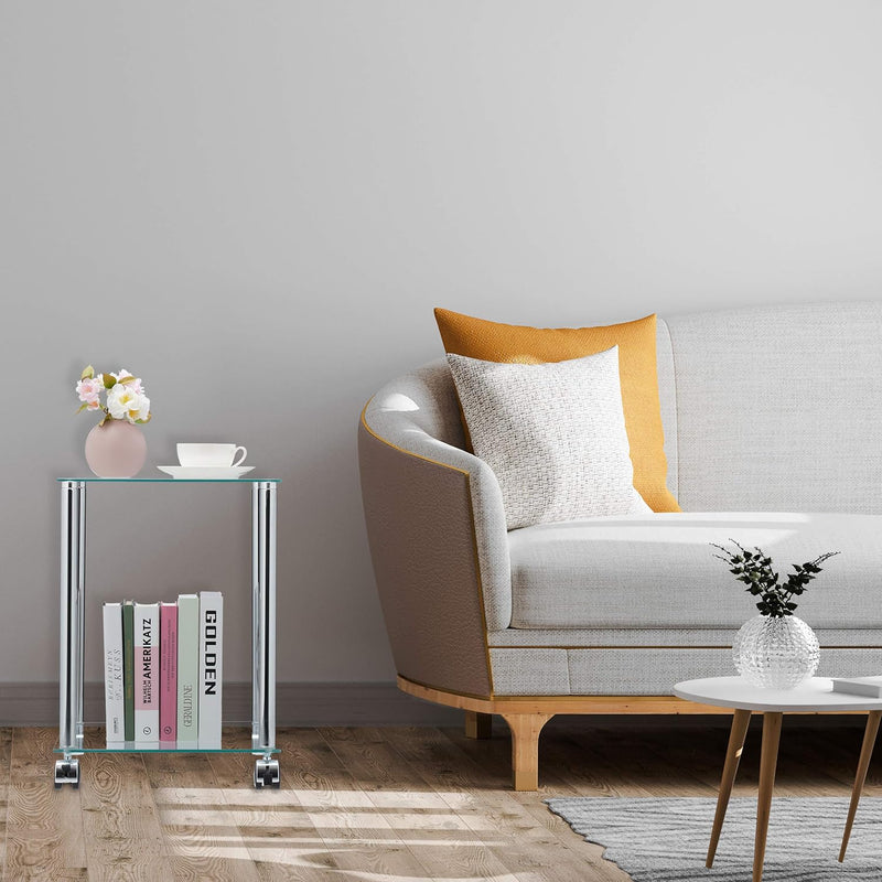 Side Table Two Shelves